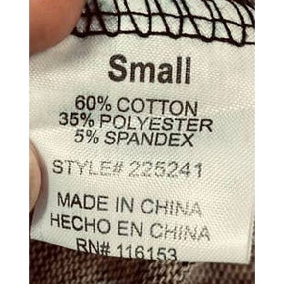 POOF NY SZ S tan cheetah animal print twist back long sleeve sweater top NWT B31 - Picture 3 of 4